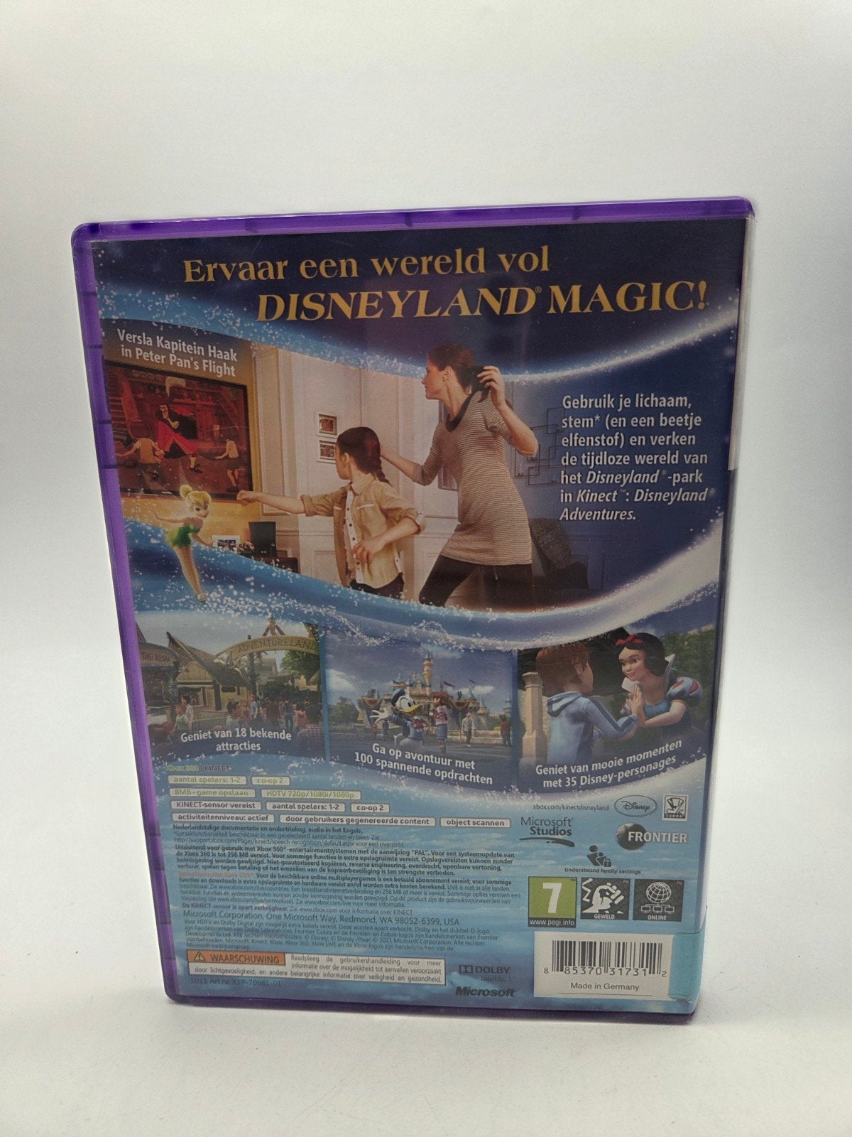 Kinect Disneyland Adventures Xbox 360 - Avontuurlijk spel, Avontuur en Actie, Gebruikt, Microsoft Studios, One Microsoft Way, Redmond, WA 98052, USA