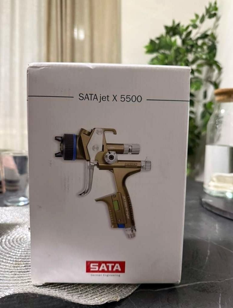 SATA spuitpistool SATAjet X 5500 + mondstukset, Doe-het-zelf en Verbouw, Ophalen of Verzenden, Zo goed als nieuw, Overige typen