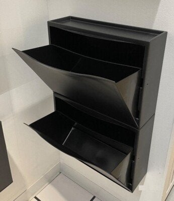 5x IKEA TRONES Schoenenkast Zwart, Huis en Inrichting, Ophalen, Gebruikt, Modern, Functioneel