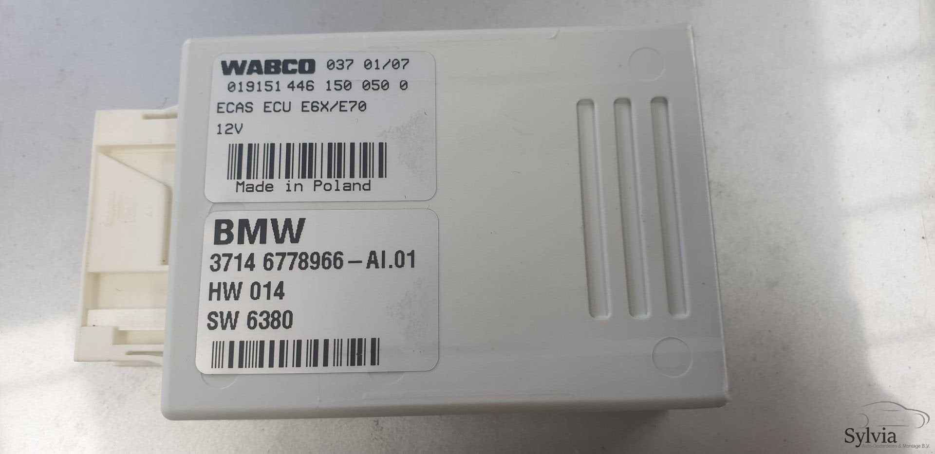 Luchtvering controol module ECAS BMW X5 / X6 E70 E71 3714677, Gebruikt, -, -, Ophalen of Verzenden