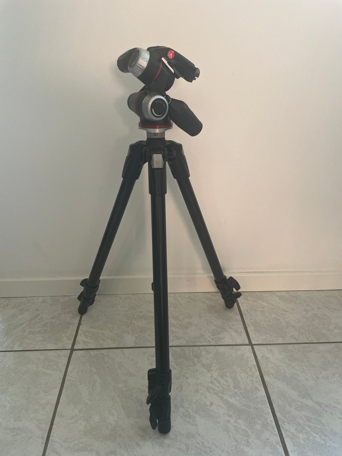 Manfrotto statief met Cullmann balhoofd en draagtas, Audio, Tv en Foto, Fotografie | Statieven en Balhoofden, Zo goed als nieuw