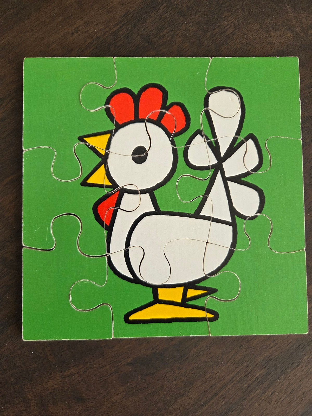 Houten puzzels Dick Bruna: boot vliegtuig koe kip, Ophalen of Verzenden, Minder dan 10 stukjes, 2 tot 4 jaar, Van hout