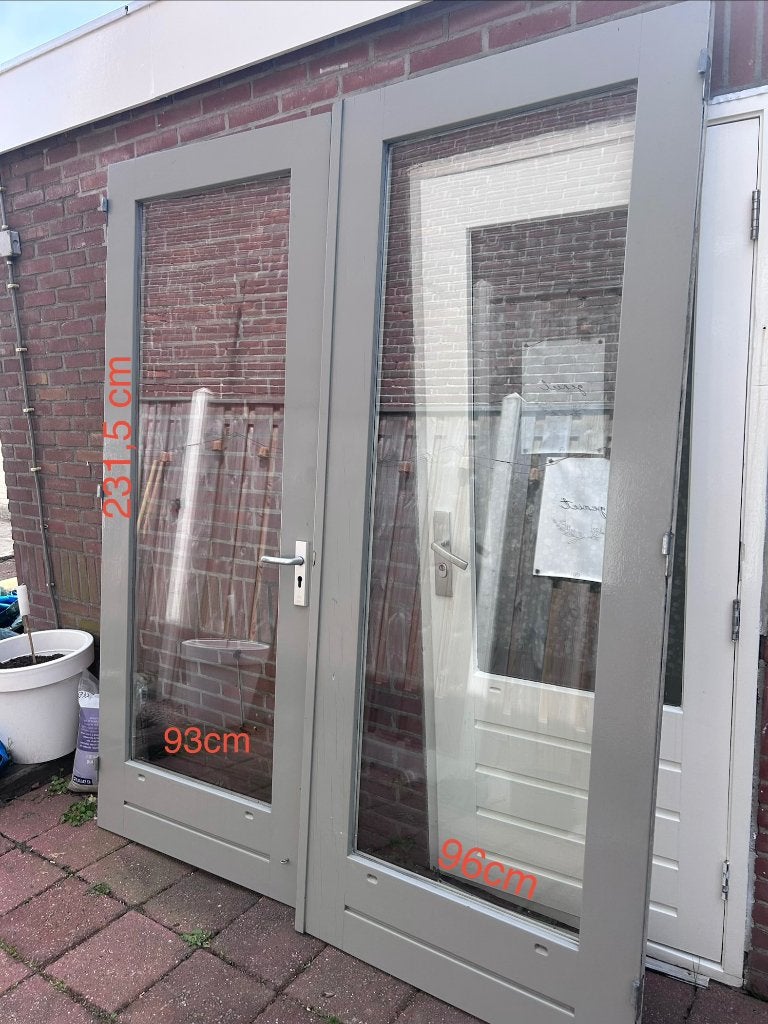 Tuindeuren, Doe-het-zelf en Verbouw, Ophalen, Gebruikt, Deurkozijn, 150 tot 225 cm