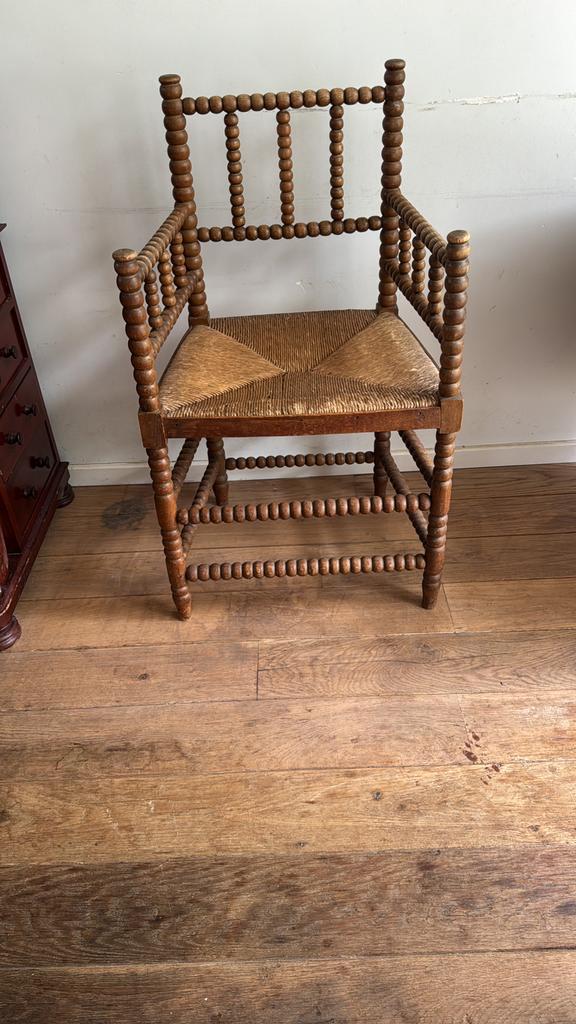 Bobbin stoel, Antiek en Kunst, Antiek | Meubels | Stoelen en Banken, Ophalen of Verzenden