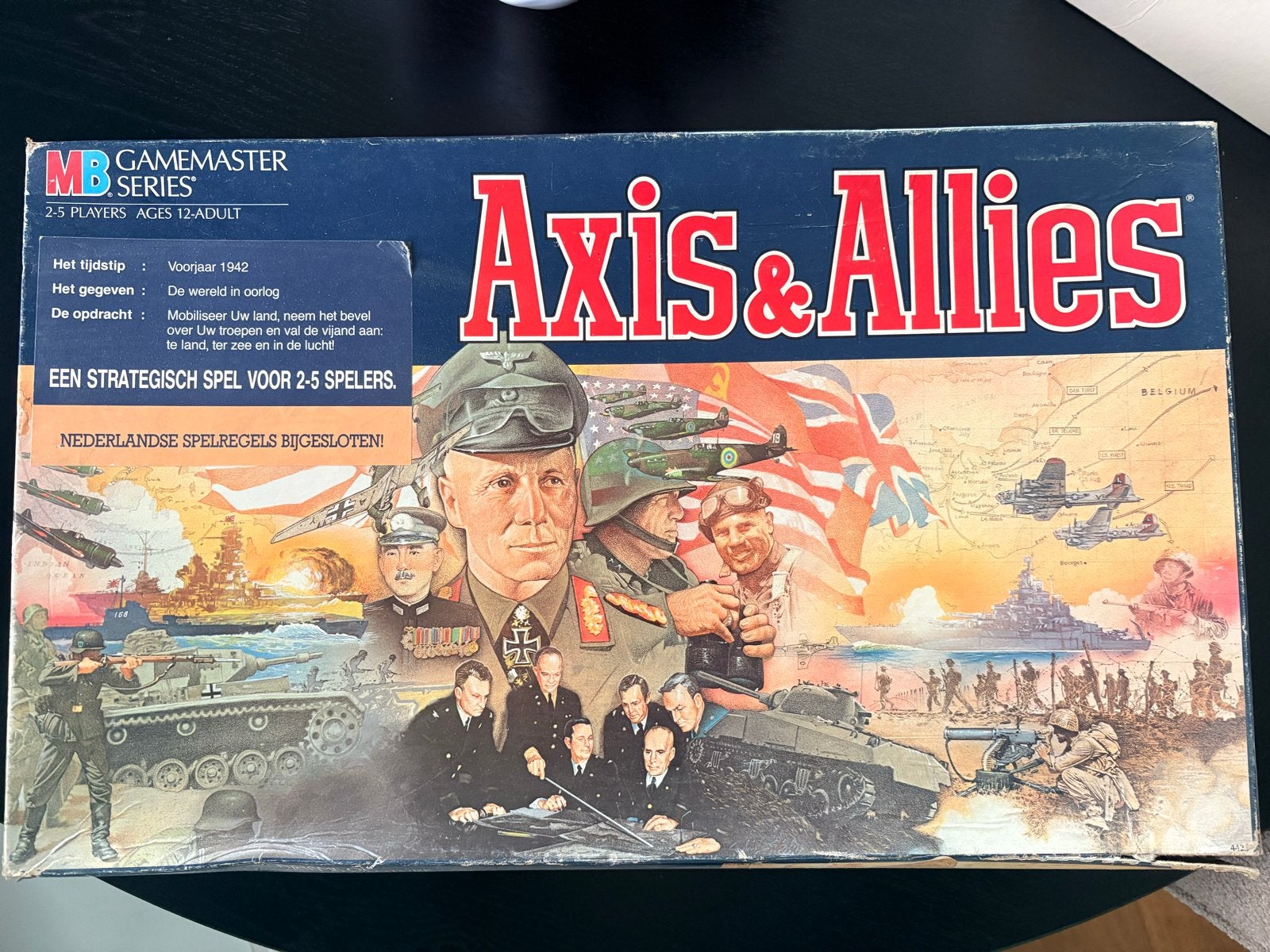 Axis & Allies bordspel - Strategisch WOII spel, Een of twee spelers, Ophalen of Verzenden, Gebruikt