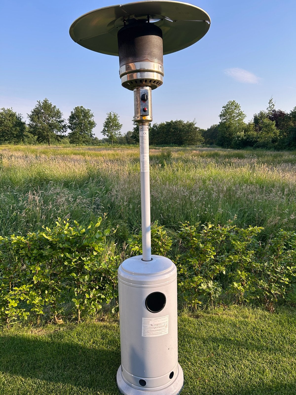 Terrasverwarmer op gas, Tuin en Terras, Ophalen, Zo goed als nieuw, Gas, Vloer