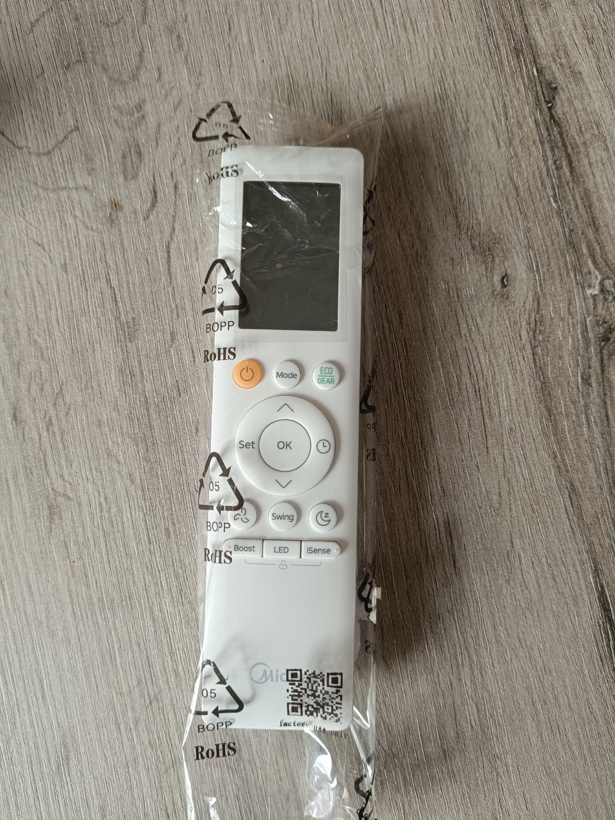 Afstandbediening midea airco, Minder dan 60 m³, Nieuw, 3 snelheden of meer, Ophalen of Verzenden