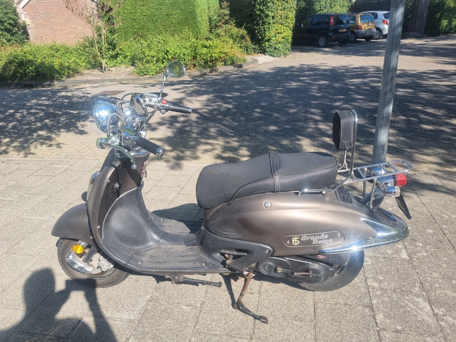 BTC scooter grande retro geel kenteken, Fietsen en Brommers, Snorfietsen en Snorscooters, Gebruikt, Benzine, Ophalen, Overige merken