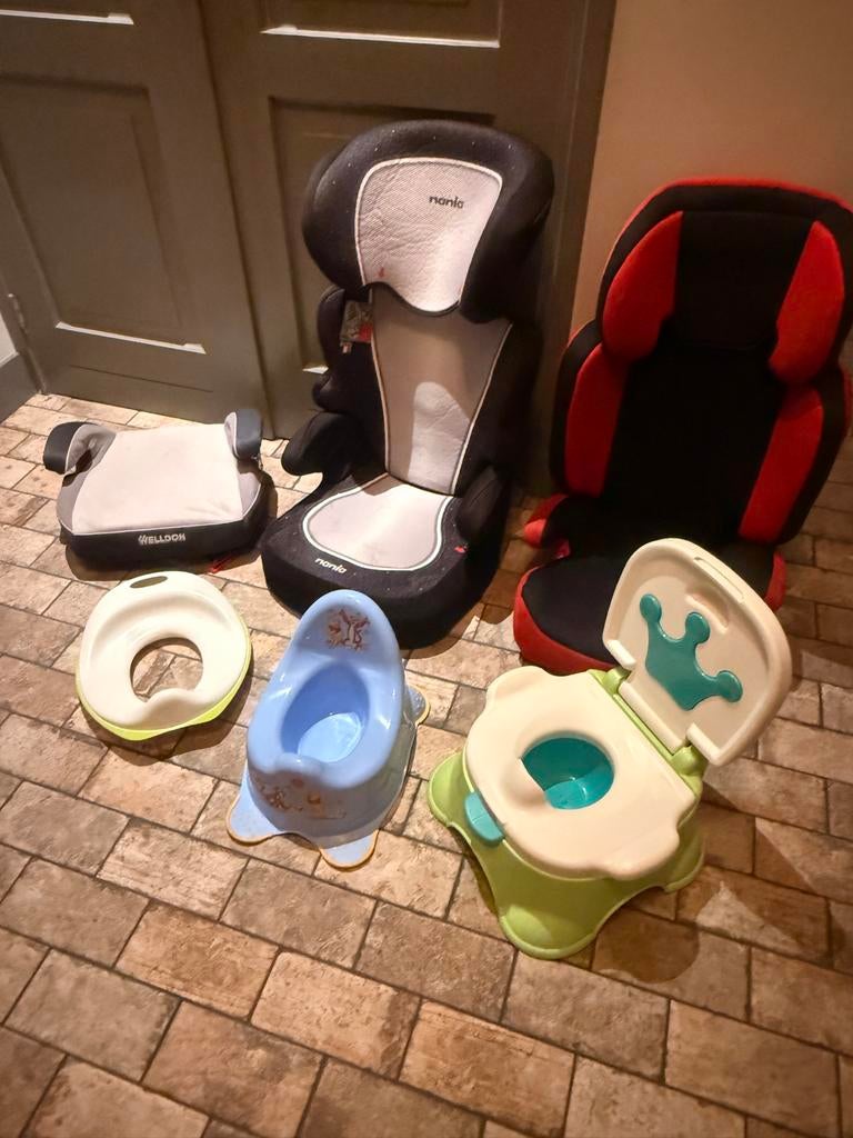 Zitverhogers, potjes en autostoeltjes, 9 t/m 36 kg, Ophalen, Overige merken, Gebruikt