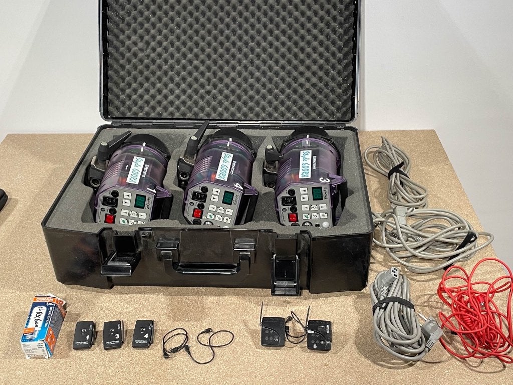 Complete inventaris fotostudio voor € 1000, Ophalen, Gebruikt, Elinchrom, Complete fotostudio