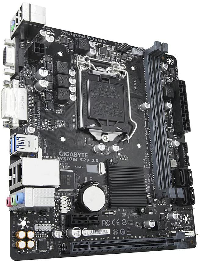 Gigabyte H310M S2V 2.0 Moederbord, Computers en Software, Moederborden, LGA 1151, DDR4, Ophalen of Verzenden, Zo goed als nieuw