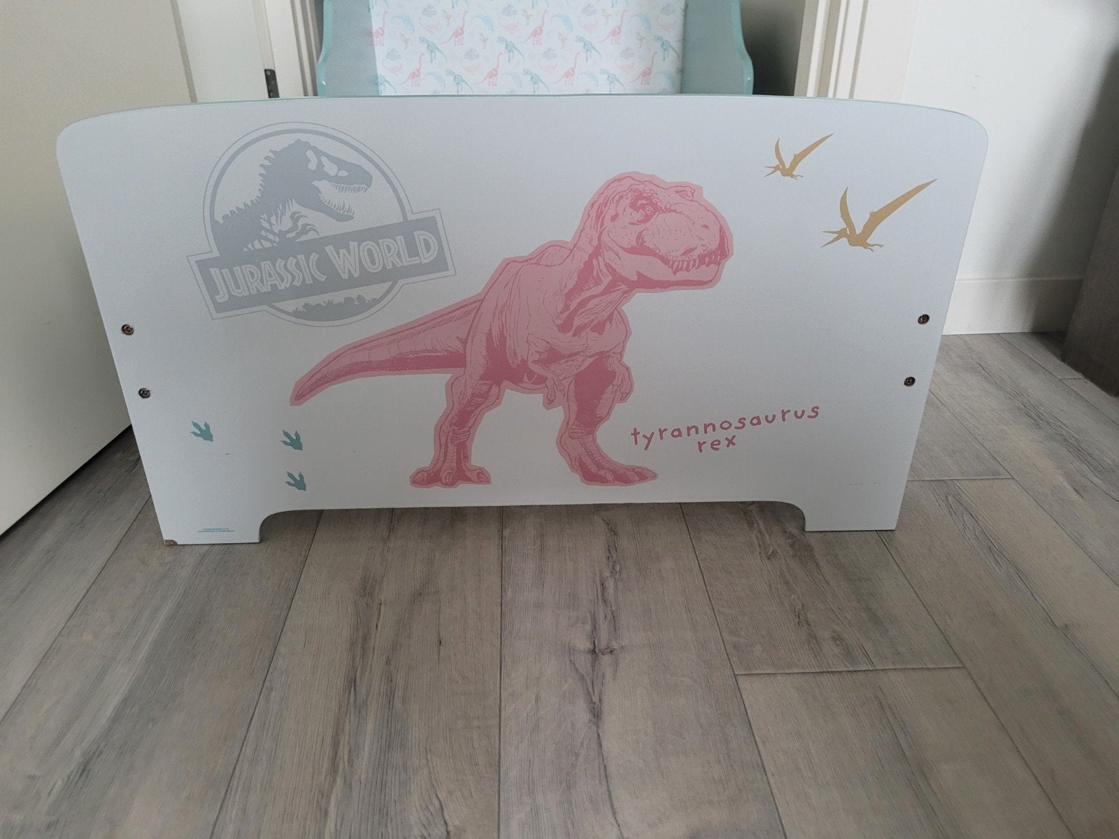 Kinderbed Jurassic World T-Rex met lattenbodem, Ophalen, Gebruikt, 70 tot 85 cm, 140 tot 160 cm
