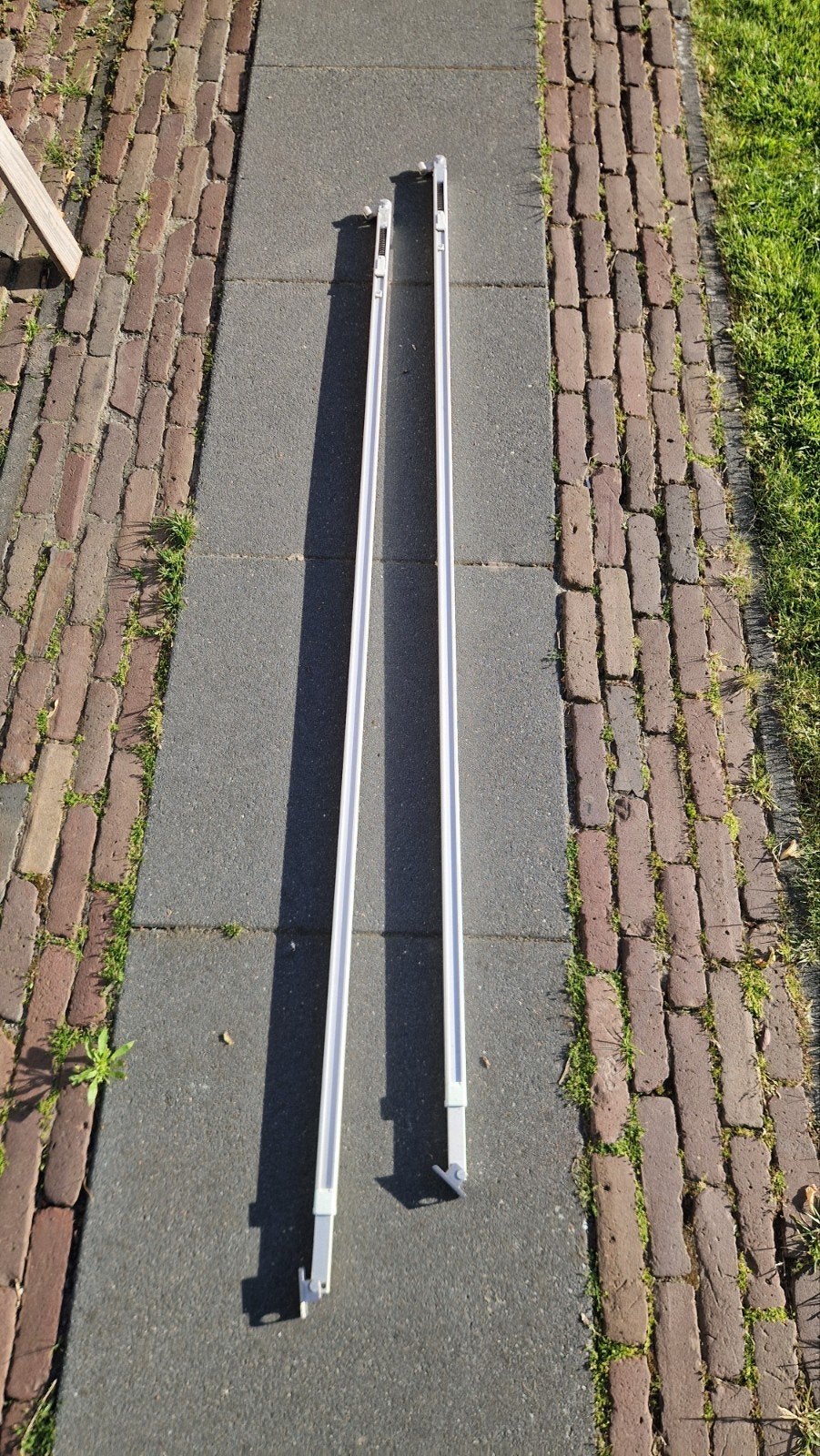 Luifel poten/ staanders Omnistore, Ophalen of Verzenden, Gebruikt
