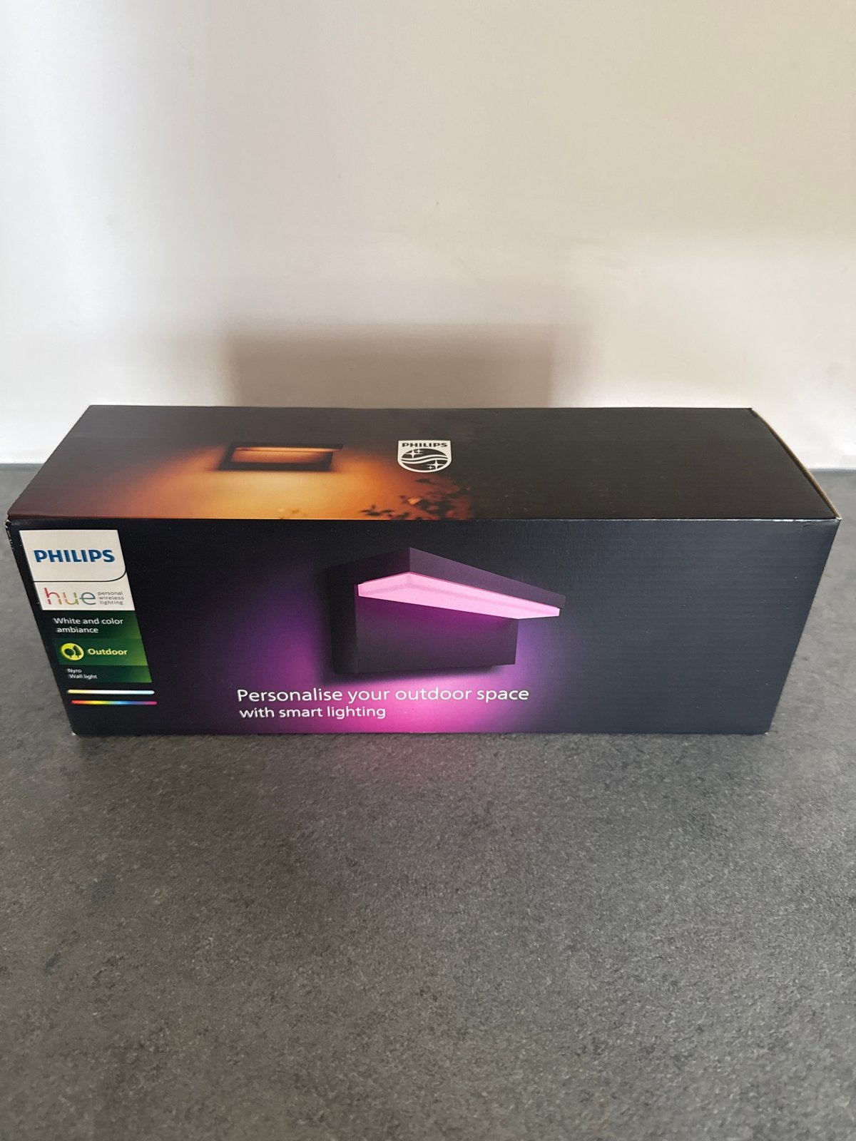 Philips Hue Nyro Wandlamp - Wit & Kleur Ambiance Outdoor, Philips, Nieuw, Overige fittingen, Ophalen of Verzenden