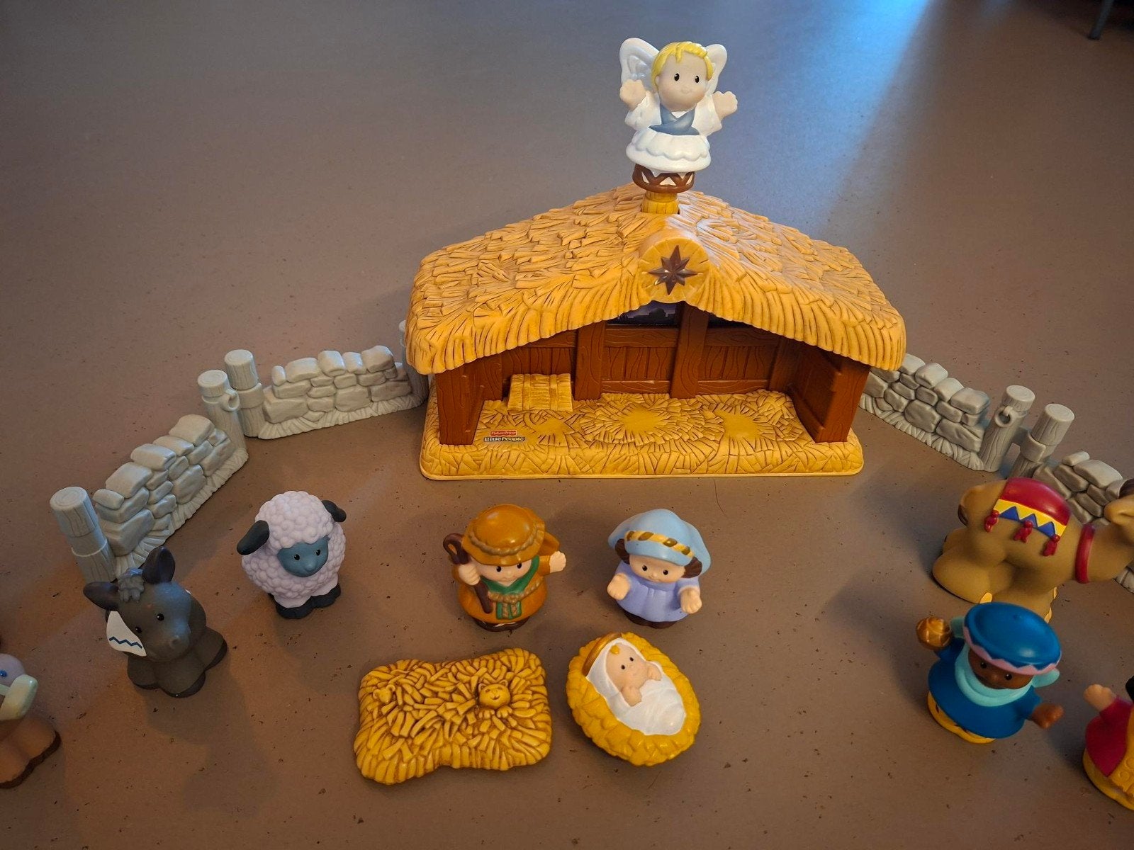 Fisher-Price Little People Kerststal en Sinterklaas set, Ophalen of Verzenden, Gebruikt, Jongen of Meisje