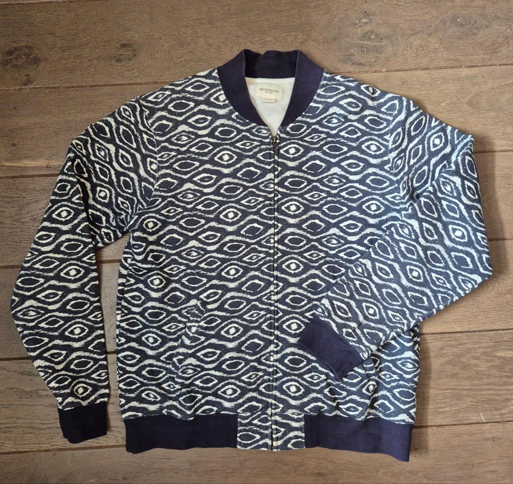 Obey zip up vest maat L, Ophalen of Verzenden, Zo goed als nieuw, Maat 52/54 (L), Blauw