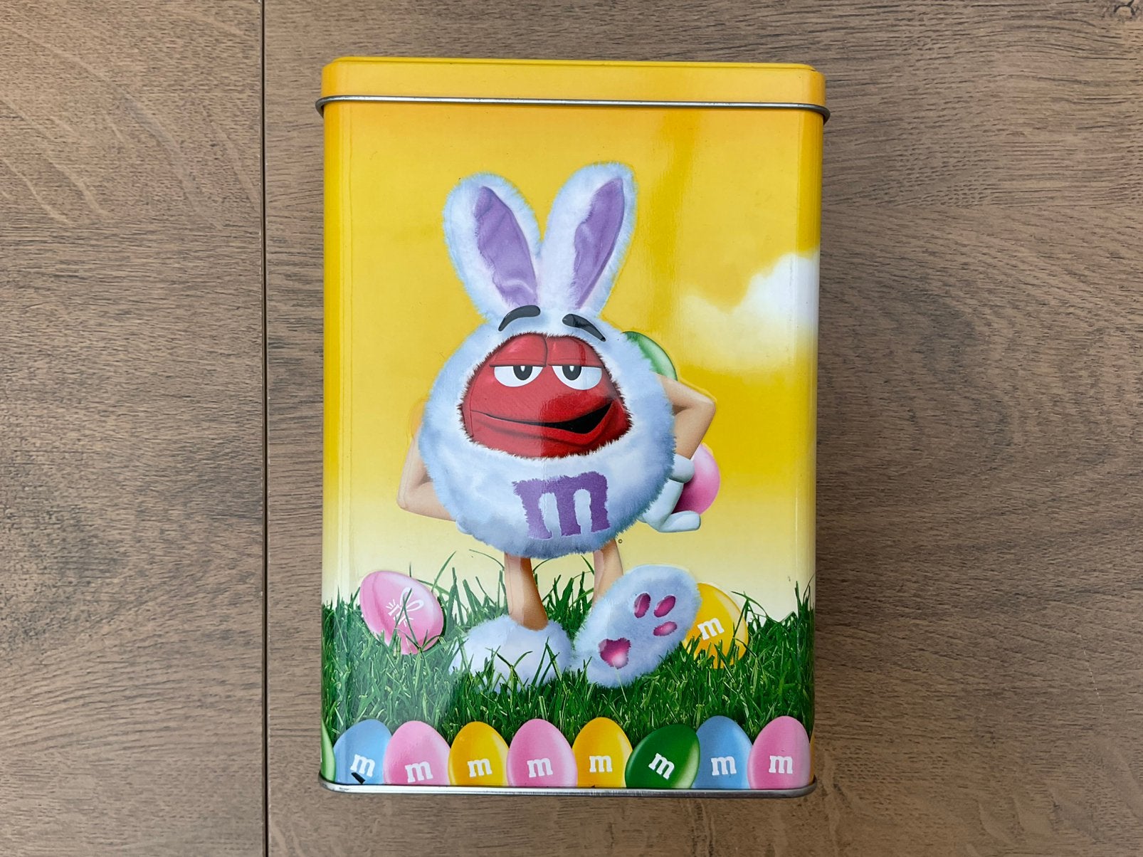 Zgan, niet kapot, Limited pasen MenM M&M blik. Werkt, Ophalen, Zo goed als nieuw, Gebruiksvoorwerp