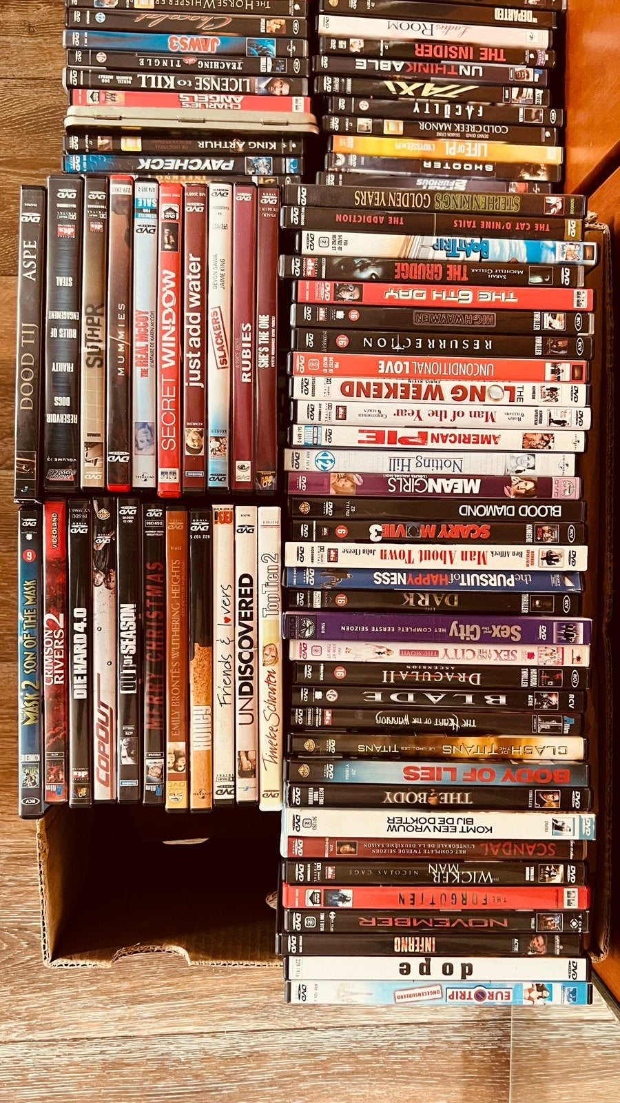 Grote collectie diverse dvd's - films en series, ca 200stuks, Alle leeftijden, Ophalen, Gebruikt