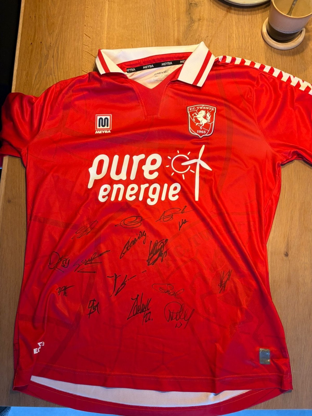 Gesigneerd FC Twente Shirt - Uniek Collector's Item, Maat L, Ophalen, Nieuw, Shirt