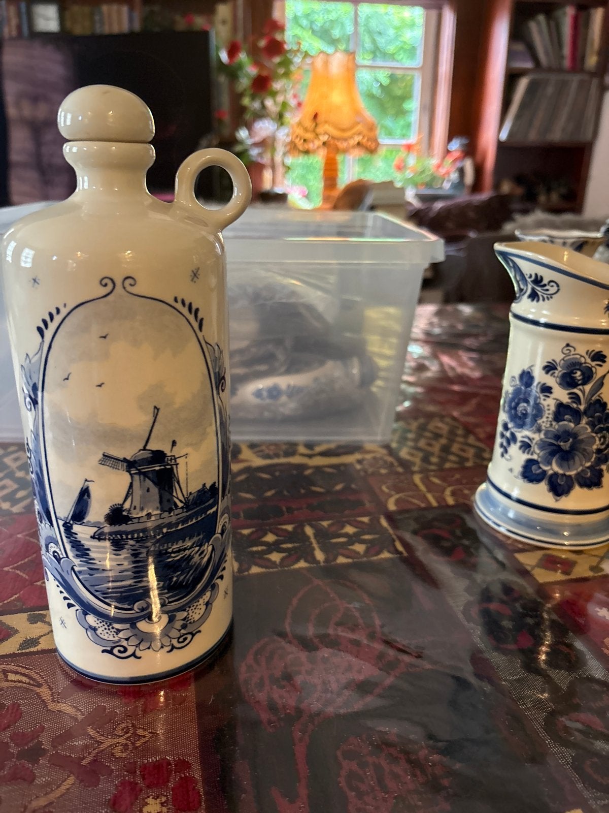 Delfts Blauw Schoonhoven Holland Handmade Fles, Ophalen of Verzenden