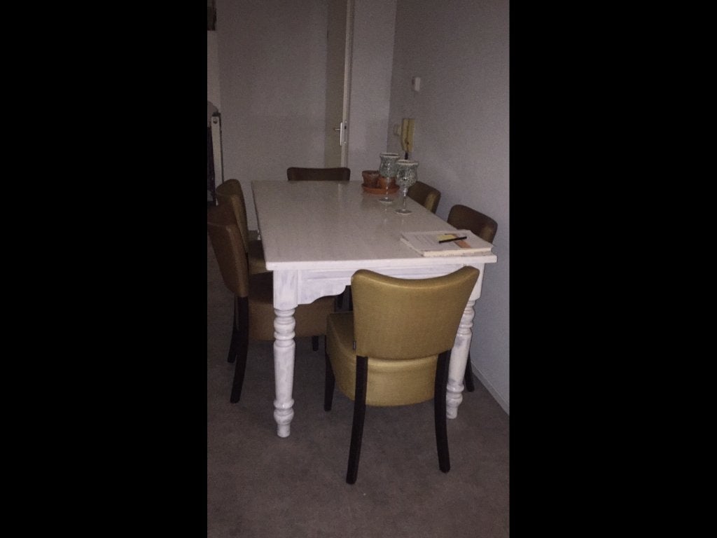 Eetkamertafel, Ophalen, Gebruikt, 50 tot 100 cm, 150 tot 200 cm
