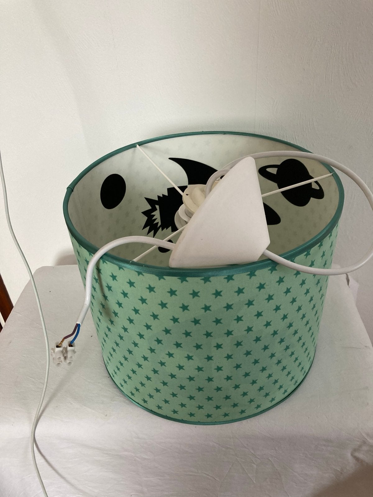 Kinder Slaapkamer Lamp - Compleet met Ruimtevaart Thema, Gebruikt, Ophalen of Verzenden, Ophangbaar, Lamp