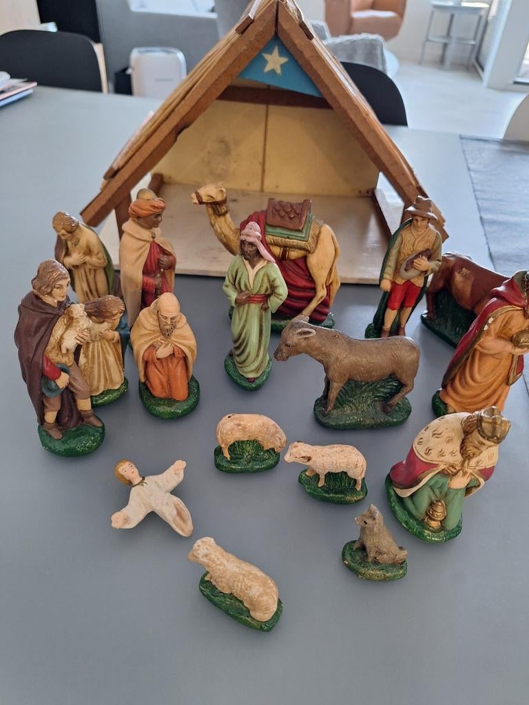 Kerststal zeer oud, Ophalen of Verzenden