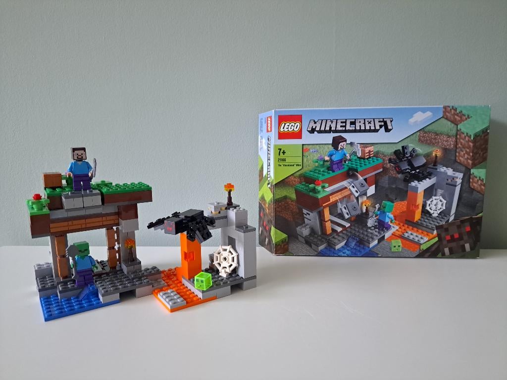 Lego 21166 Minecraft 'De verlaten mijn', Compleet, Minecraft, Lego, Ophalen of Verzenden