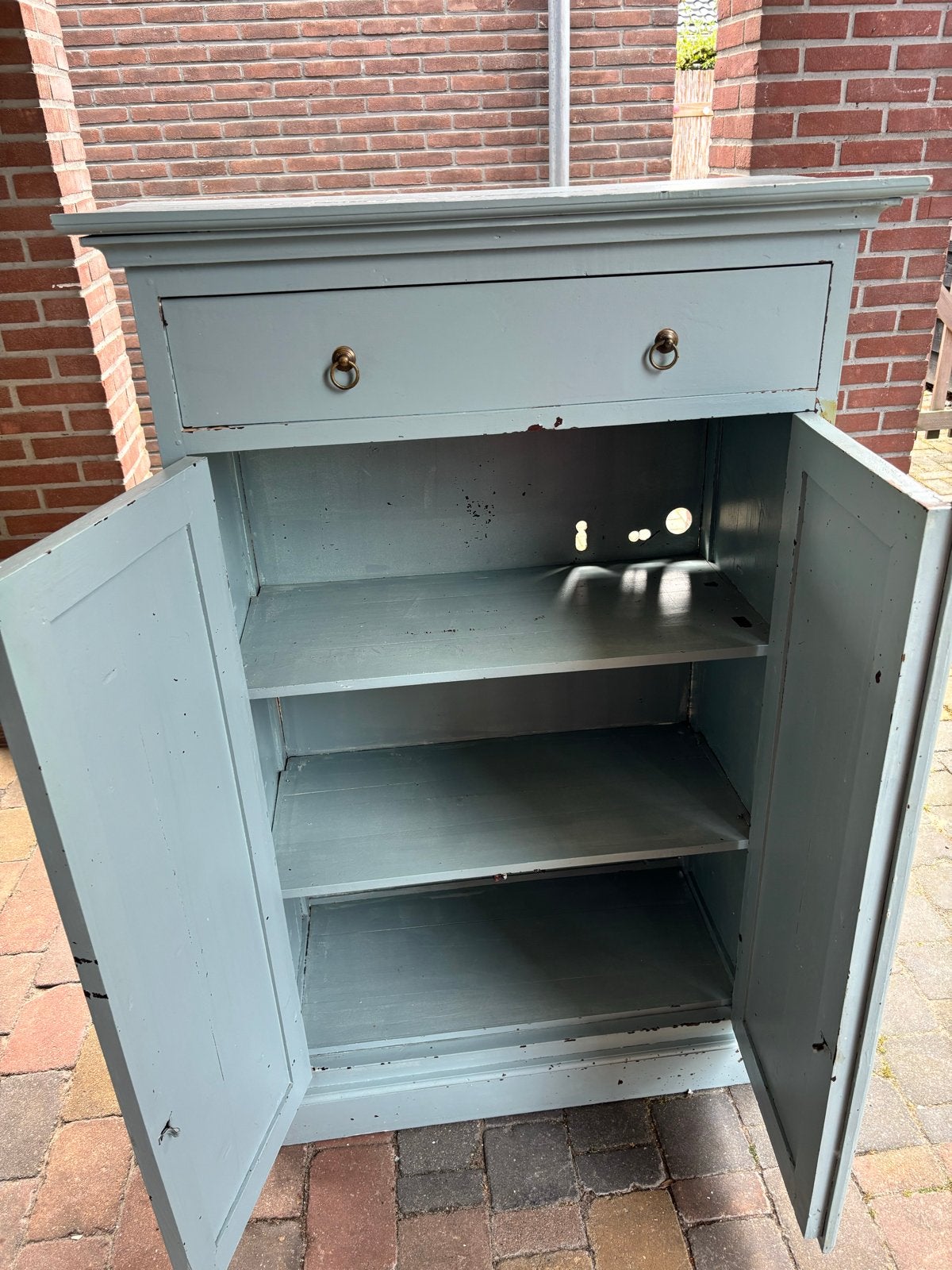 Antieke kast - 90x40x140 cm, Ophalen of Verzenden