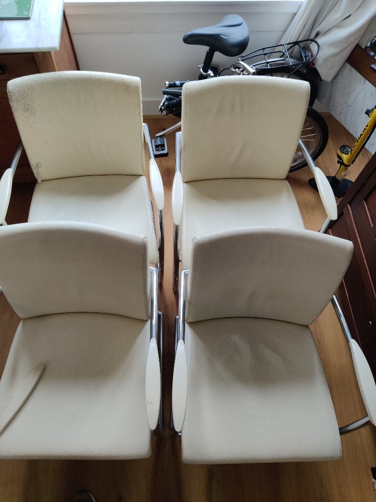 Eetkamerstoelen, Ophalen, Gebruikt, Wit, Design