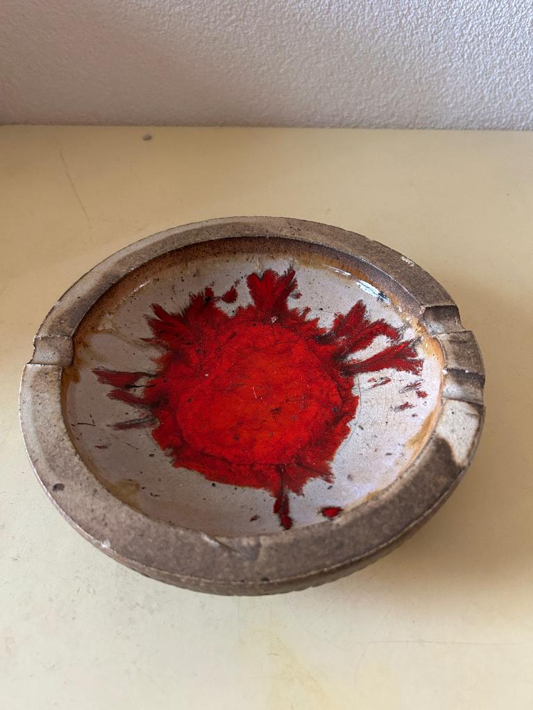 vintage jaren 60 Fat Lava asbak 20cm, Antiek en Kunst, Ophalen of Verzenden