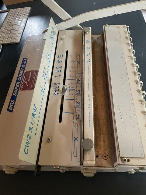DGS Super Combi-O 3:1 bindmachine, Ophalen, Gebruikt