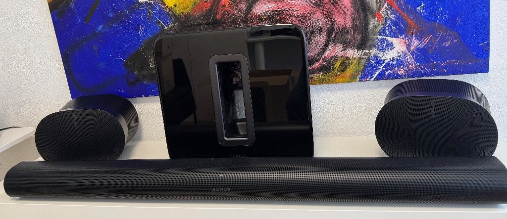 Sonos surround set compeet., 70 watt of meer, Zo goed als nieuw, 5.1-systeem, Overige spelers