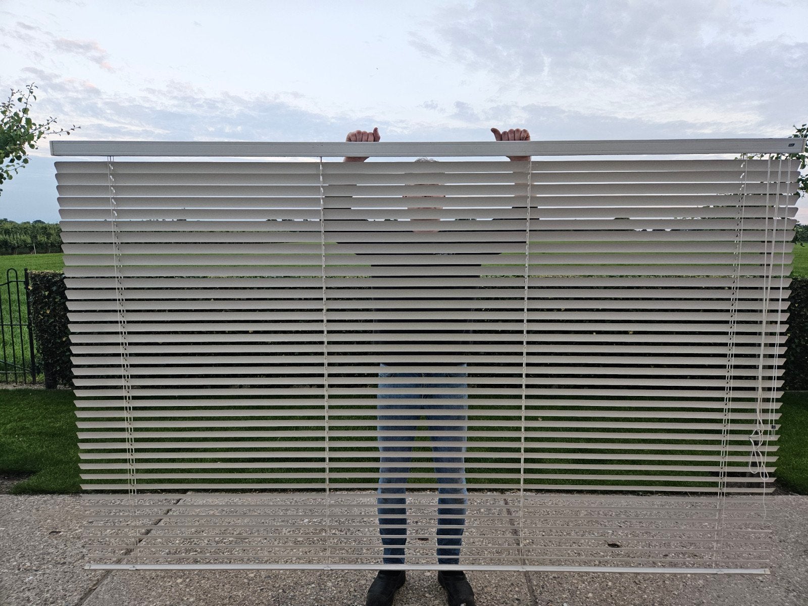 Luxaflex Jaloezie 265 X 162 cm   crème keur, Ophalen, Zo goed als nieuw, 200 cm of meer, Crème