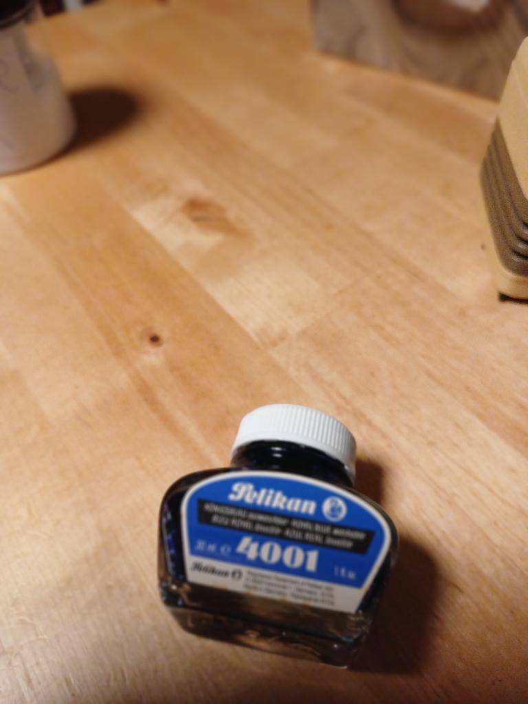 Oude kroontjes pen met punten en inkt, Overige merken, Gebruikt, Overige typen, Met doosje