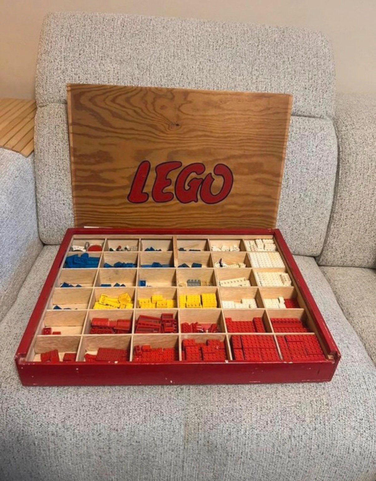 Vintage LEGO sorteerkist jaren ’60/’70, Ophalen, Gebruikt, Lego, Overige typen