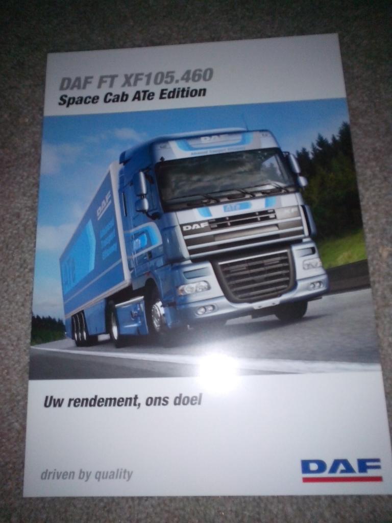3x DAF ATe brochures folders CF XF105 SSC Exclusive Edition, Boeken, Ophalen of Verzenden, Zo goed als nieuw, Overige merken