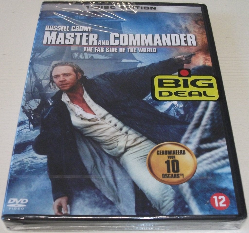Dvd *** MASTER AND COMMANDER *** Een missie... *NIEUW*, Cd's en Dvd's, Vanaf 12 jaar, Ophalen of Verzenden, Nieuw in verpakking