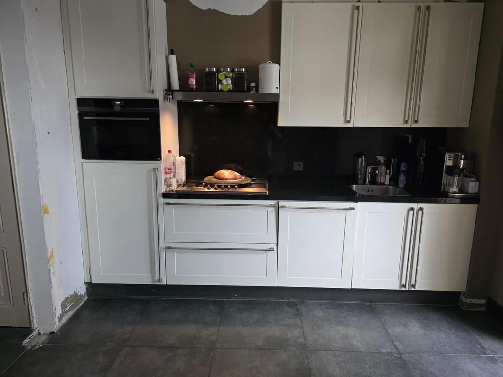 Gebruikte keuken met granieten blad, Huis en Inrichting, Keuken | Complete keukens, Ophalen of Verzenden, Gebruikt, Graniet of Steen