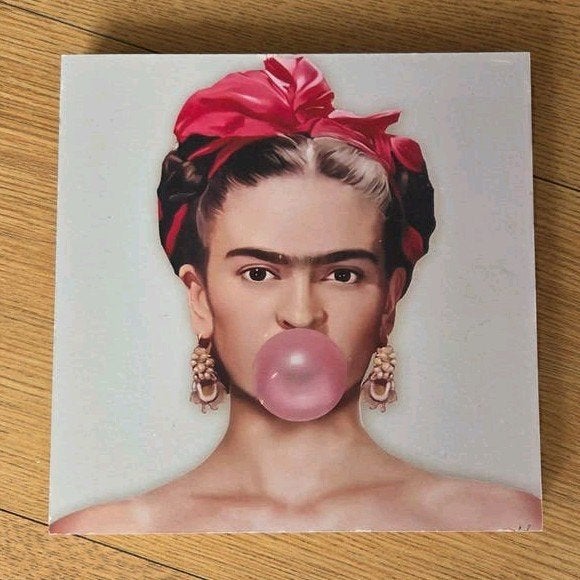 Mini schilderij Frida Kahlo, Verzamelen, Ophalen of Verzenden, Zo goed als nieuw, Poster, Artwork of Schilderij