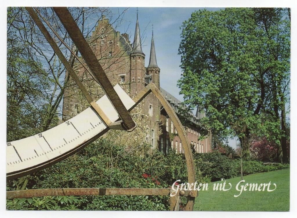 Groeten uit Gemert Kasteel met zonnewijzer, Ophalen, 1980 tot heden, Ongelopen, Noord-Brabant