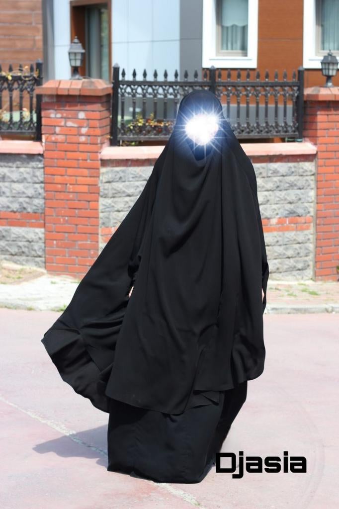 Jilbab set met rok,khimaar,khimar,hijab,sjaal,nikab,hijaab, Ophalen of Verzenden, Nieuw, Zwart, Onder de knie