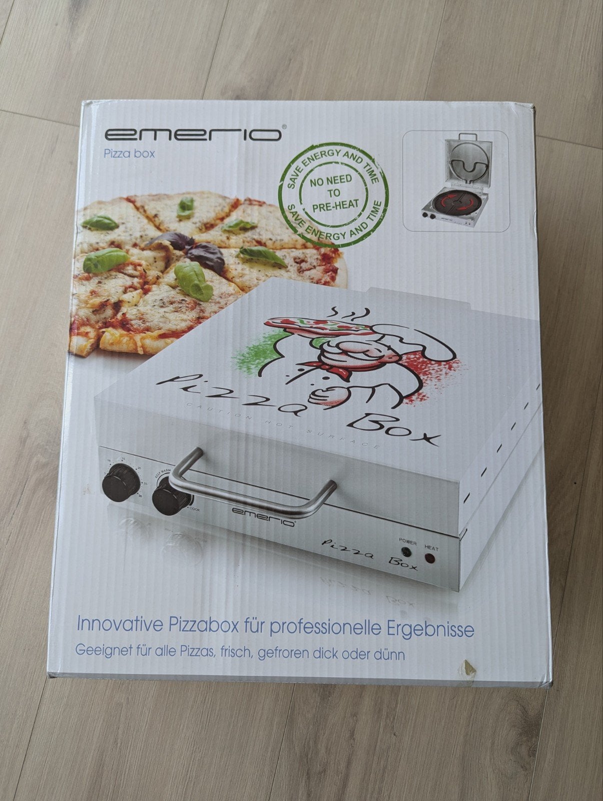 Emerio Pizza Box - Pizzaoven voor thuis, Minder dan 45 cm, Overige merken, Minder dan 45 cm, Pizzaoven