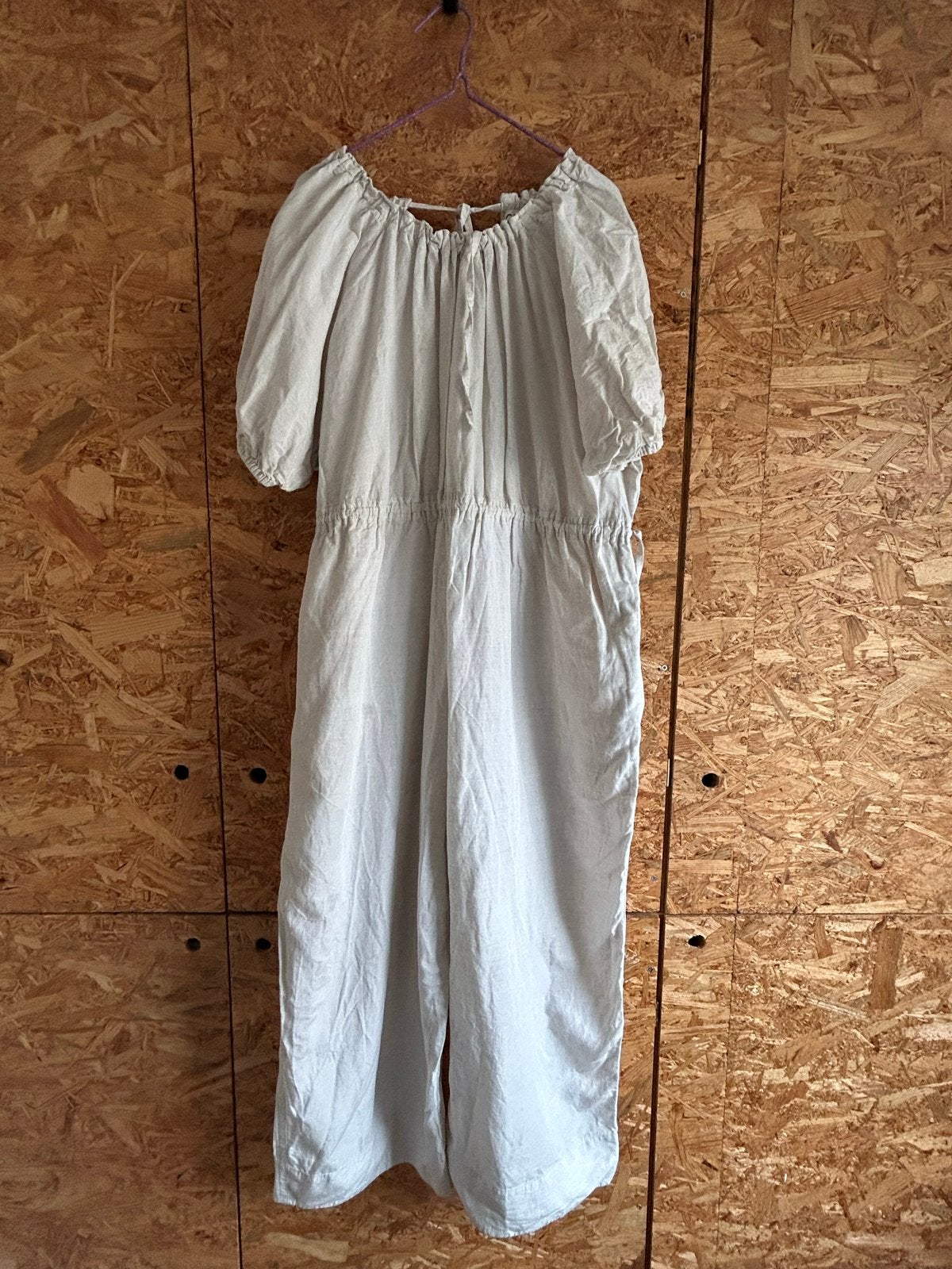 COS Linnen mix jumpsuit beige maat 40, Kleding | Dames, Ophalen of Verzenden, Gedragen, Maat 38/40 (M), Beige