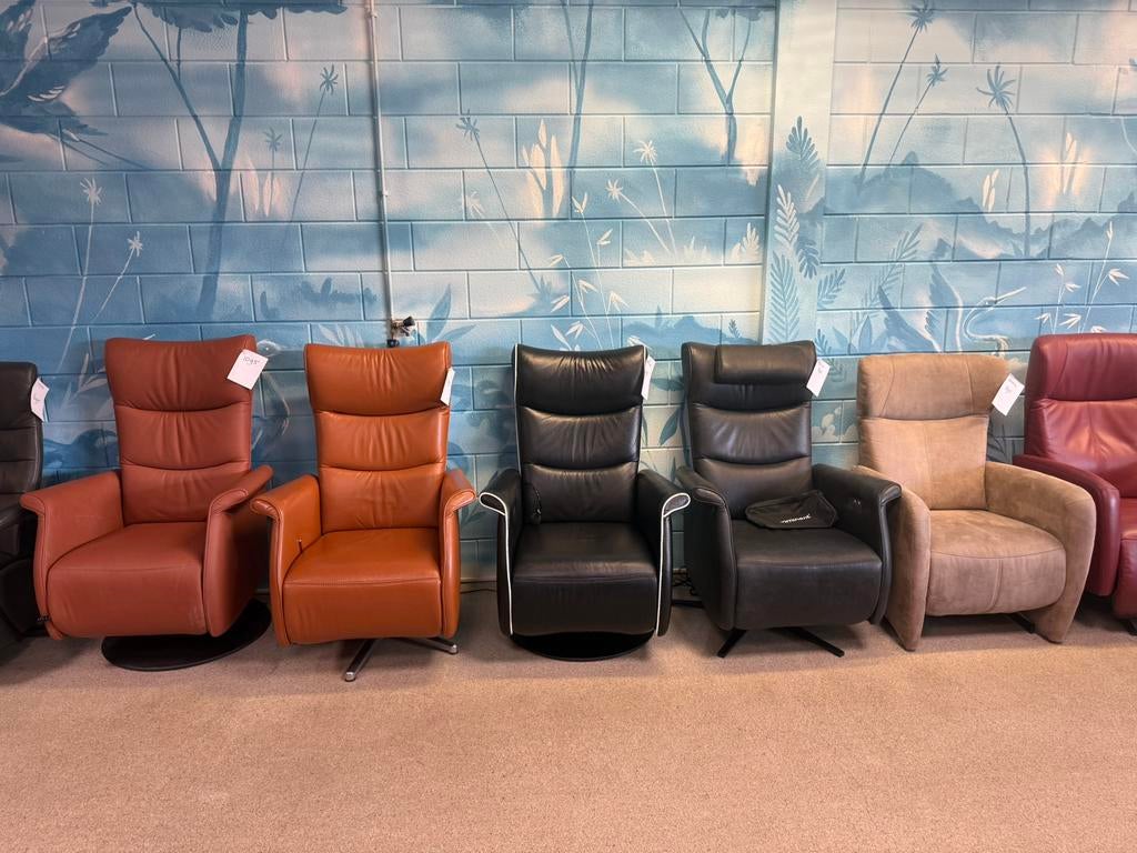Outlet Sta op relax stoel relaxfauteuil direct leverbaar
