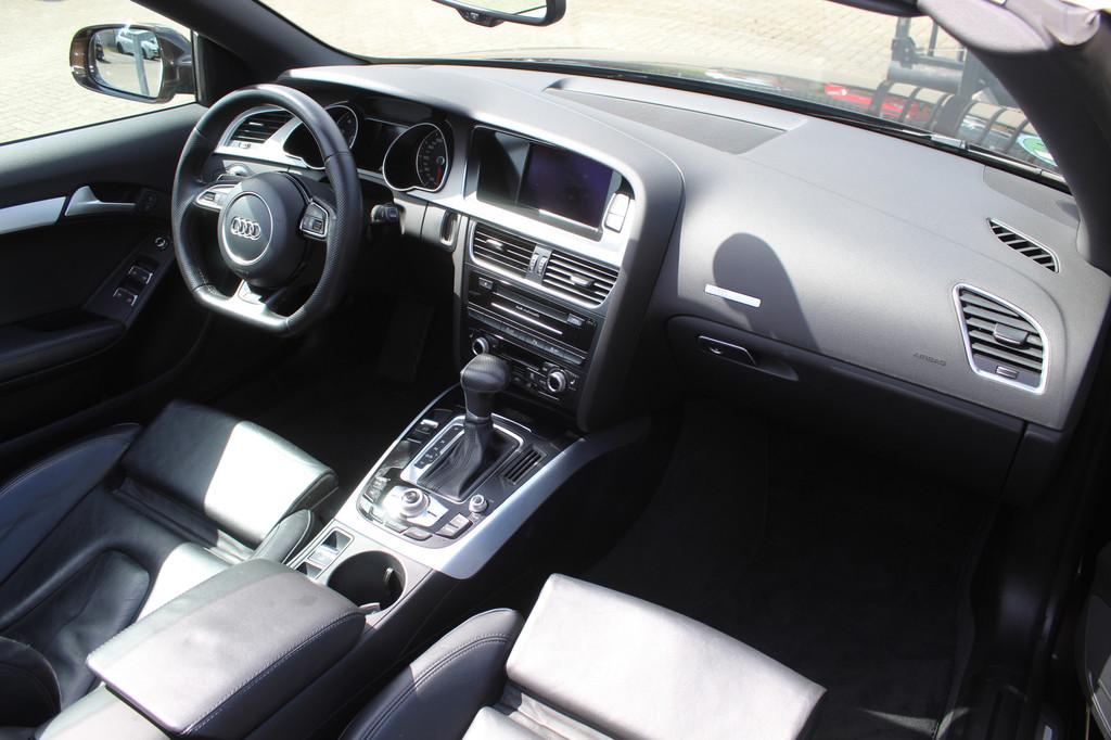 Audi A5 Cabriolet 2.0 TFSI Pro Line S 2x S-line Automaat/Nav, Gebruikt, Zwart, 4 cilinders, 4 stoelen
