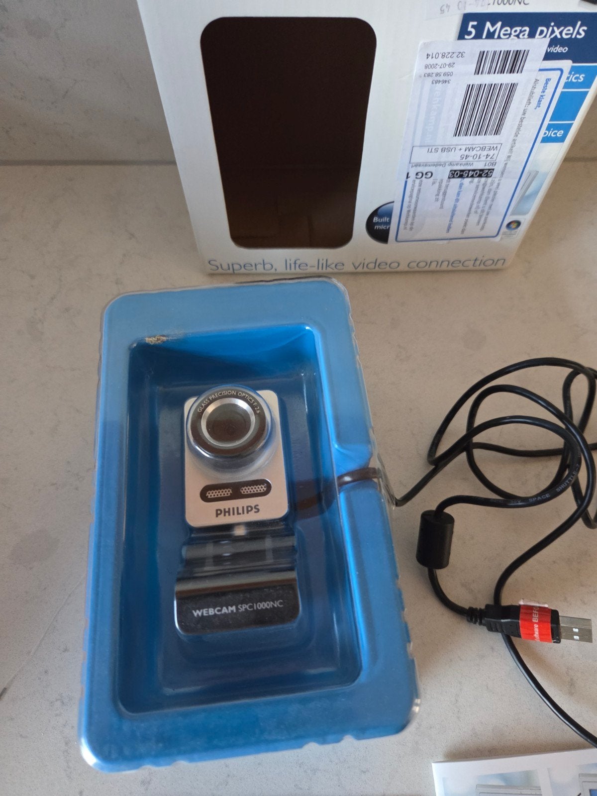Philips webcam spc1000nc, Computers en Software, Webcams, Ophalen of Verzenden, Zo goed als nieuw
