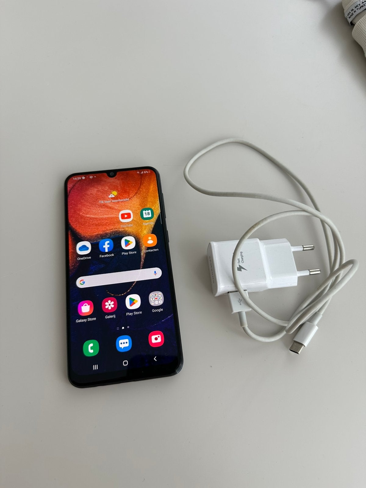 Bijna Nieuw | Samsung galaxy a50 128GB | Met Oplader, Telecommunicatie, Mobiele telefoons | Samsung, Zwart, Touchscreen, Ophalen of Verzenden