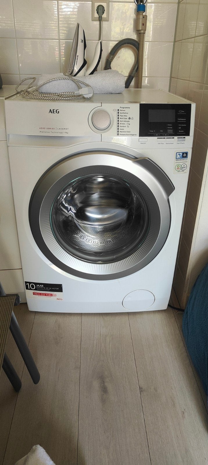 AEG Lavamat 6000 series wasmachine, Ophalen, Gebruikt, Wolwasprogramma, Voorlader