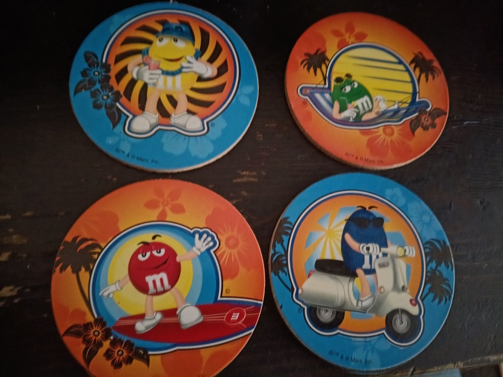M&M onderleggers, Ophalen of Verzenden, Zo goed als nieuw